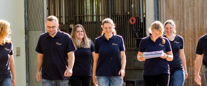 Mitarbeiter der Pferdeklinik Bieberstein